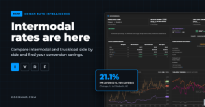 SONAR Rate Intelligence Adds Intermodal Rates and Truckload-to-Intermodal Conversion Savings